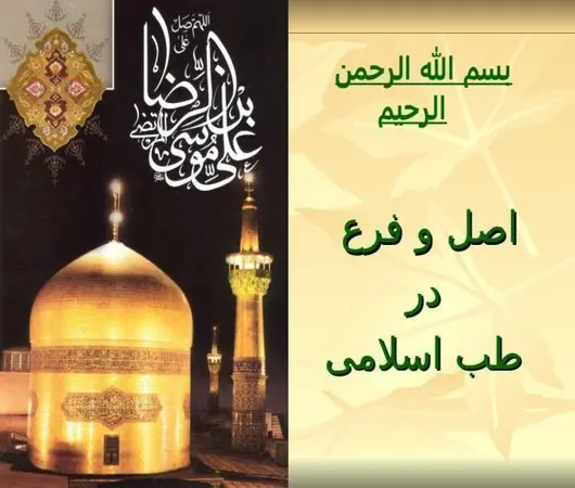 پاورپوینت بررسی اصل و فرع در طب اسلامی با رویکردی نوین