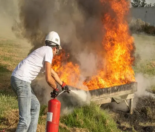 پاورپوینت انواع خاموش کننده های آتش و روش های اطفاء حریق
